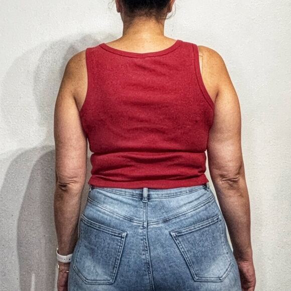 Grayson Threads Red Harvard University Cropped Tank Top Sz M - Picture 10 of 12